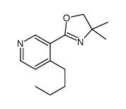 2-(4-butylpyridin-3-yl)-4,4-dimethyl-5H-1,3-oxazole结构式