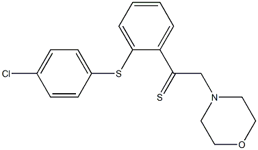 4-[o-(p-Chlorophenylthio)-α-thioxophenethyl]morpholine structure