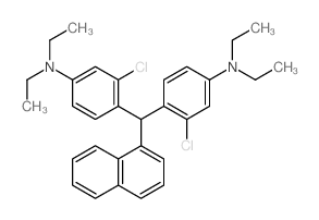 Benzenamine,4,4'-(1-naphthalenylmethylene)bis[3-chloro-N,N-diethyl- Structure