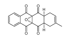 5a,11a-epoxy-1,4,4a,5a,11a,12a-hexahydro-2-methylnaphthacene-5,6,11,12-tetrone Structure