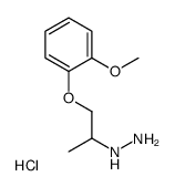 [1-(2-methoxyphenoxy)propan-2-ylamino]azanium,chloride结构式