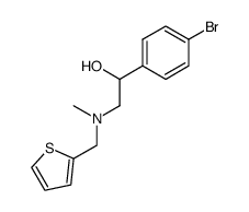 1-(4-bromophenyl)-2-((2-thienylmethyl)methylamino)ethanol结构式