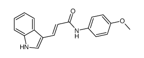 (E)-3-(1H-indol-3-yl)-N-(4-methoxyphenyl)prop-2-enamide结构式
