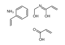 azanium,N-(hydroxymethyl)prop-2-enamide,prop-2-enoate,styrene结构式