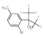 2-(2-bromo-5-methyl-phenyl)-1,1,1,3,3,3-hexafluoro-propan-2-ol Structure