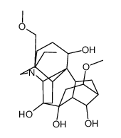 Aconitane-1,7,8,14-tetrol,20-ethyl-16-methoxy-4-(methoxymethyl)-,(1alpha,14alpha,16beta)结构式
