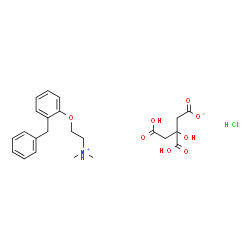 [2-(2-benzylphenoxy)ethyl]dimethylammonium dihydrogen citrate hydrochloride结构式