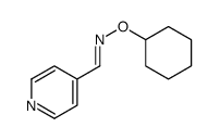 (E)-N-cyclohexyloxy-1-pyridin-4-ylmethanimine结构式