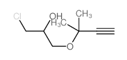 1-chloro-3-(2-methylbut-3-yn-2-yloxy)propan-2-ol结构式