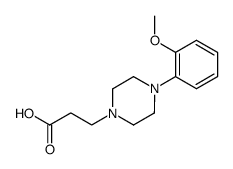 3-[4-(2-METHOXY-PHENYL)-PIPERAZIN-1-YL]-PROPIONIC ACID结构式