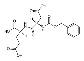 N-(N-benzyloxycarbonyl-L-α-aspartyl)-L-glutamic acid Structure