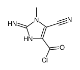 1H-Imidazole-4-carbonyl chloride, 2-amino-5-cyano-1-methyl- (9CI) structure