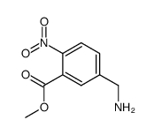 Benzoic acid, 5-(aminomethyl)-2-nitro-, methyl ester (9CI) Structure