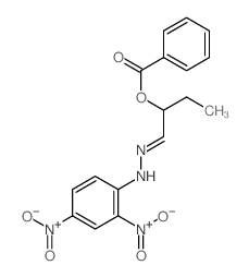 [(1Z)-1-[(2,4-dinitrophenyl)hydrazinylidene]butan-2-yl] benzoate结构式
