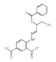 [(1Z)-1-[(2,4-dinitrophenyl)hydrazinylidene]butan-2-yl] benzoate Structure