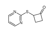 2-(2'-pyrimidylthio)cyclobutanone Structure