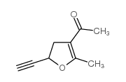 Ethanone,1-(5-ethynyl-4,5-dihydro-2-methyl-3-furanyl)- Structure