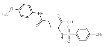 L-Glutamine,N-(4-methoxyphenyl)-N2-[(4-methylphenyl)sulfonyl]-结构式