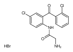 2-amino-N-(4-chloro-2-(2-chlorobenzoyl)phenyl)acetamide hydrobromide结构式