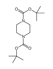 1,4-双(叔丁氧羰基)哌嗪结构式