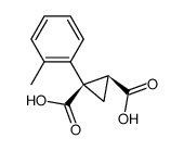 (1R,2S)-1-(o-tolyl)cyclopropane-1,2-dicarboxylic acid Structure