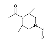 Piperazine,1-acetyl-2,6-dimethyl-4-nitroso-,cis-(9CI) Structure