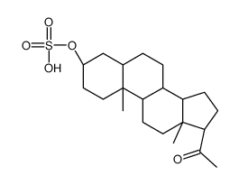 3-hydroxypregnan-3-one 3-sulfate结构式