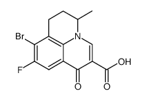9-fluoro-8-bromo-5-methyl-6,7-dihydro-1-oxo-1H,5H-benzo[ij]quinolizine-2-carboxylic acid结构式