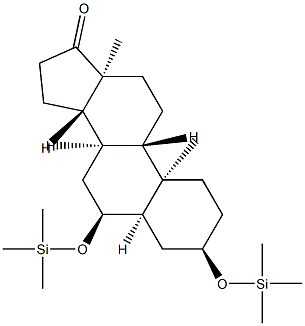 3α,6α-Bis[(trimethylsilyl)oxy]-5β-androstan-17-one structure