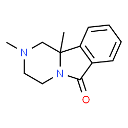 Pyrazino[2,1-a]isoindol-6(2H)-one, 1,3,4,10b-tetrahydro-2,10b-dimethyl- (9CI) Structure