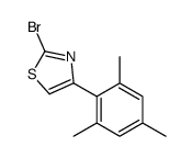2-BROMO-4-(2,4,6-TRIMETHYLPHENYL)THIAZOLE结构式