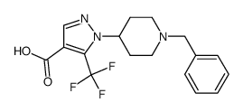 1-(1-Benzylpiperidin-4-yl)-5-trifluoromethyl-1H-pyrazole-4-carboxylic acid结构式