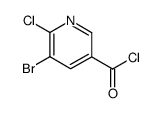 5-bromo-6-chloronicotinoyl chloride structure