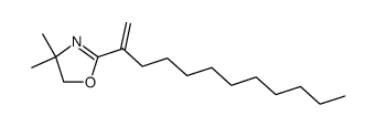 4,4-Dimethyl-2-(1-dodecen-2-yl)-2-oxazoline结构式