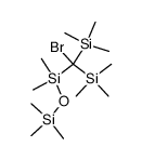 Brom[dimethyl(trimethylsilyloxy)silyl]bis(trimethylsilyl)methan结构式
