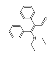 3-Diethylamino-(E)-α,β-diphenylacrolein Structure