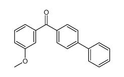 [1,1'-Biphenyl]-4-yl(3-methoxyphenyl)methanone structure