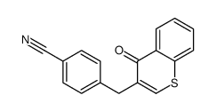 4-[(4-oxothiochromen-3-yl)methyl]benzonitrile结构式