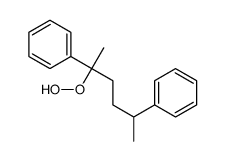 (2-hydroperoxy-5-phenylhexan-2-yl)benzene结构式