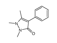 1,2,5-trimethyl-4-phenylpyrazol-3-one Structure