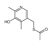 Ethanethioic acid, S-[(5-hydroxy-4,6-dimethyl-3-pyridinyl)methyl] ester (9CI)结构式