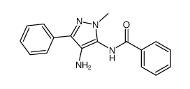N-(4-amino-2-methyl-5-phenylpyrazol-3-yl)benzamide结构式