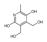 5-hydroxy-3,4-bis(hydroxymethyl)-6-methyl-1H-pyridin-2-one结构式