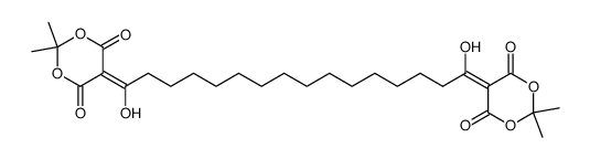 5,5'-(1,16-dihydroxyhexadecane-1,16-diylidene)bis(2,2-dimethyl-1,3-dioxane-4,6-dione)结构式