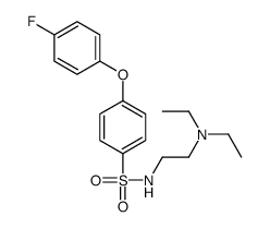 N-[2-(diethylamino)ethyl]-4-(4-fluorophenoxy)benzenesulfonamide结构式