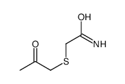2-(2-oxopropylsulfanyl)acetamide结构式