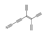 4,5-diethynylhept-4-en-2,6-diynenitrile结构式