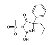 3-methylsulfonyl-5-phenyl-5-propylimidazolidine-2,4-dione Structure