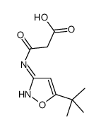 3-[(5-tert-butyl-1,2-oxazol-3-yl)amino]-3-oxopropanoic acid结构式