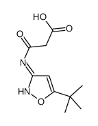 3-[(5-tert-butyl-1,2-oxazol-3-yl)amino]-3-oxopropanoic acid Structure